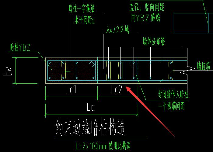 约束边缘暗柱(边缘约束引导的柱形结构)